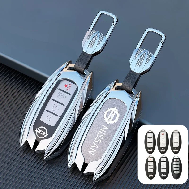 Nissan Mecha Style Zinc Alloy Car Key Fob Case Cover For Pathfinder, X-Trai, Teana, Qashqai, Tiida, Sylphy, Murano, Lannia - Image 14