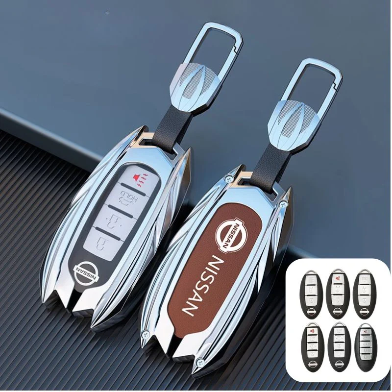 Nissan Mecha Style Zinc Alloy Car Key Fob Case Cover For Pathfinder, X-Trai, Teana, Qashqai, Tiida, Sylphy, Murano, Lannia - Image 15