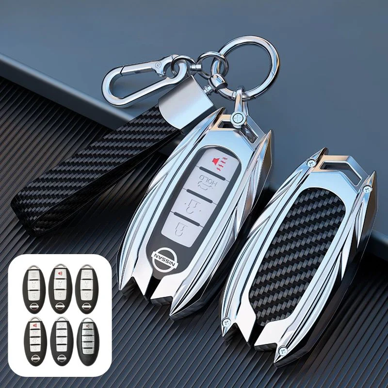 Nissan Mecha Style Zinc Alloy Car Key Fob Case Cover For Pathfinder, X-Trai, Teana, Qashqai, Tiida, Sylphy, Murano, Lannia - Image 17