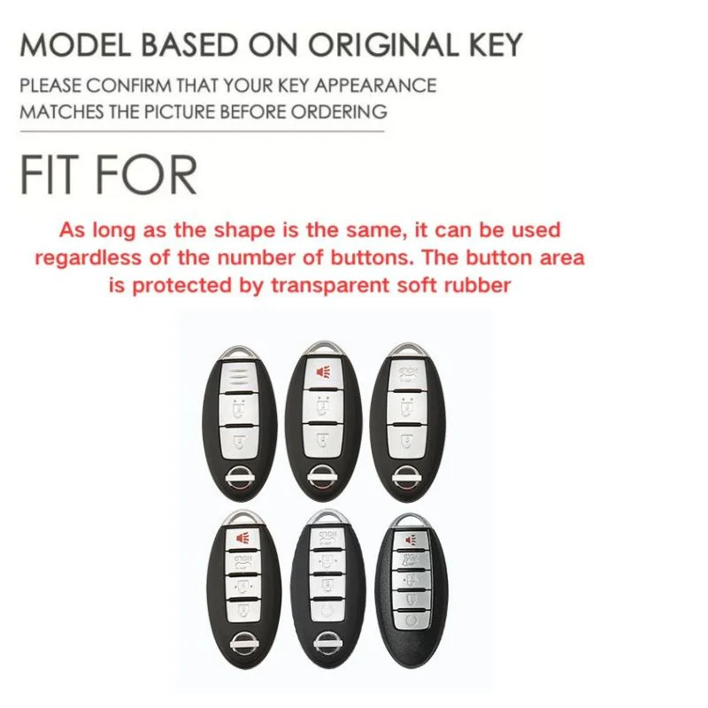 Nissan Mecha Style Zinc Alloy Car Key Fob Case Cover For Pathfinder, X-Trai, Teana, Qashqai, Tiida, Sylphy, Murano, Lannia - Image 2