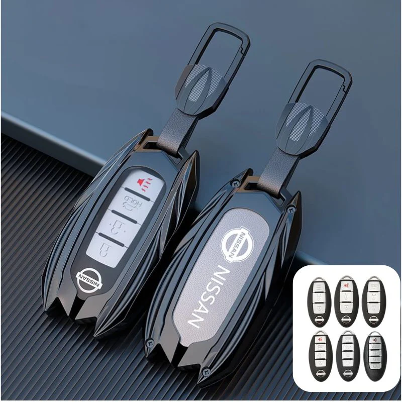 Nissan Mecha Style Zinc Alloy Car Key Fob Case Cover For Pathfinder, X-Trai, Teana, Qashqai, Tiida, Sylphy, Murano, Lannia - Image 8