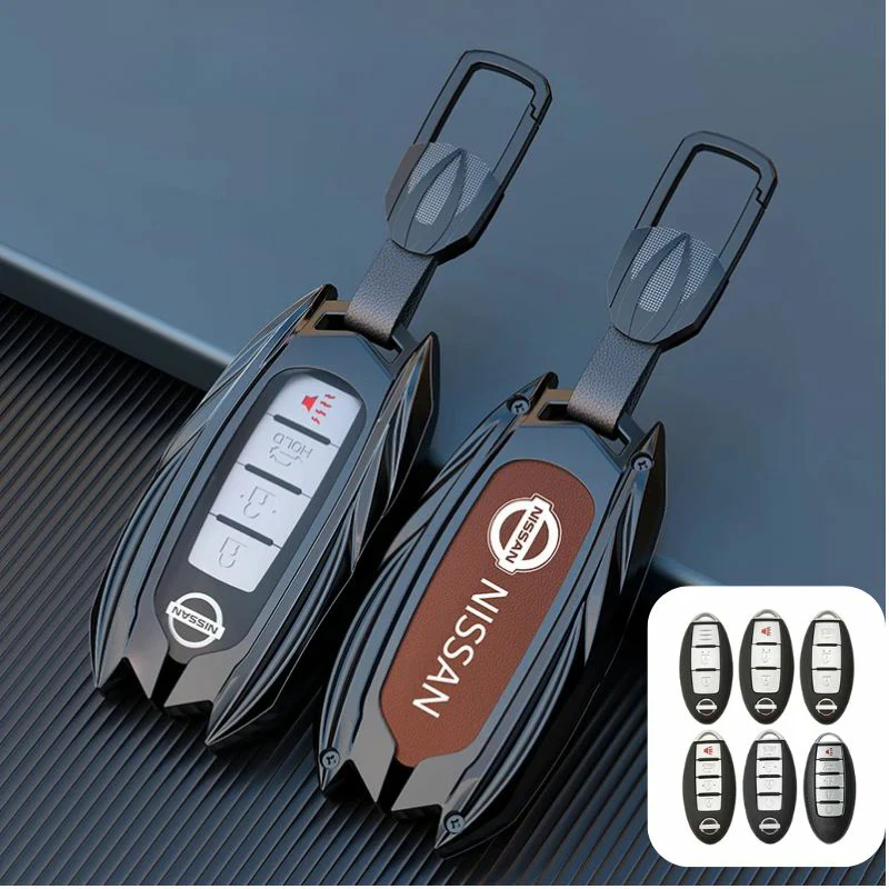 Nissan Mecha Style Zinc Alloy Car Key Fob Case Cover For Pathfinder, X-Trai, Teana, Qashqai, Tiida, Sylphy, Murano, Lannia - Image 9