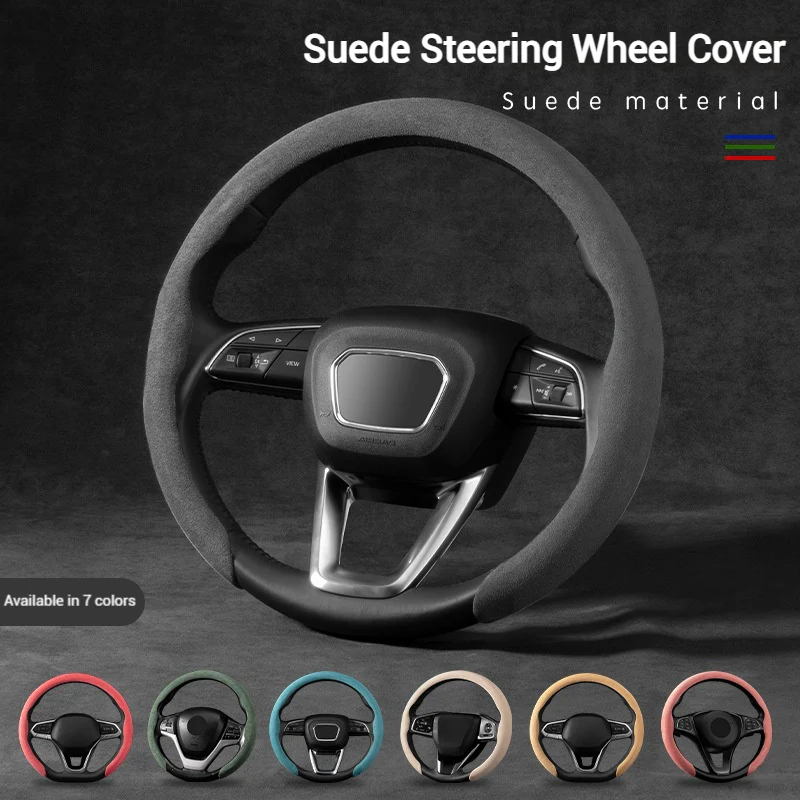 Nissan Suede Car Steering Wheel Covers For Teana (14th Gen), Sylphy Classic, X-Trail, Qashqai, Tiida, Sunny, Livina - Image 5