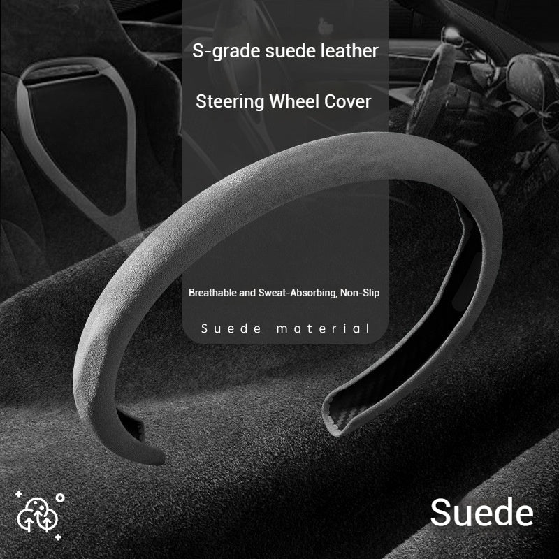 Nissan Suede Car Steering Wheel Covers For Teana (14th Gen), Sylphy Classic, X-Trail, Qashqai, Tiida, Sunny, Livina - Image 8