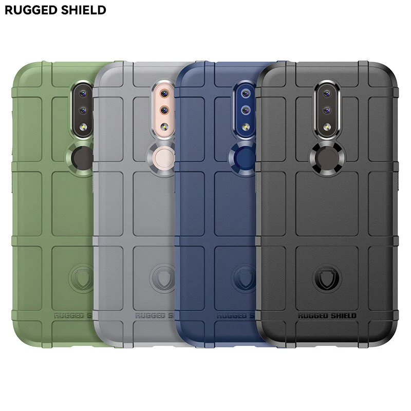 Nokia 4.2 - Shield Shockproof Rugged Heavy Duty Case With 2PC 9H Tempered Glass Screen Protector