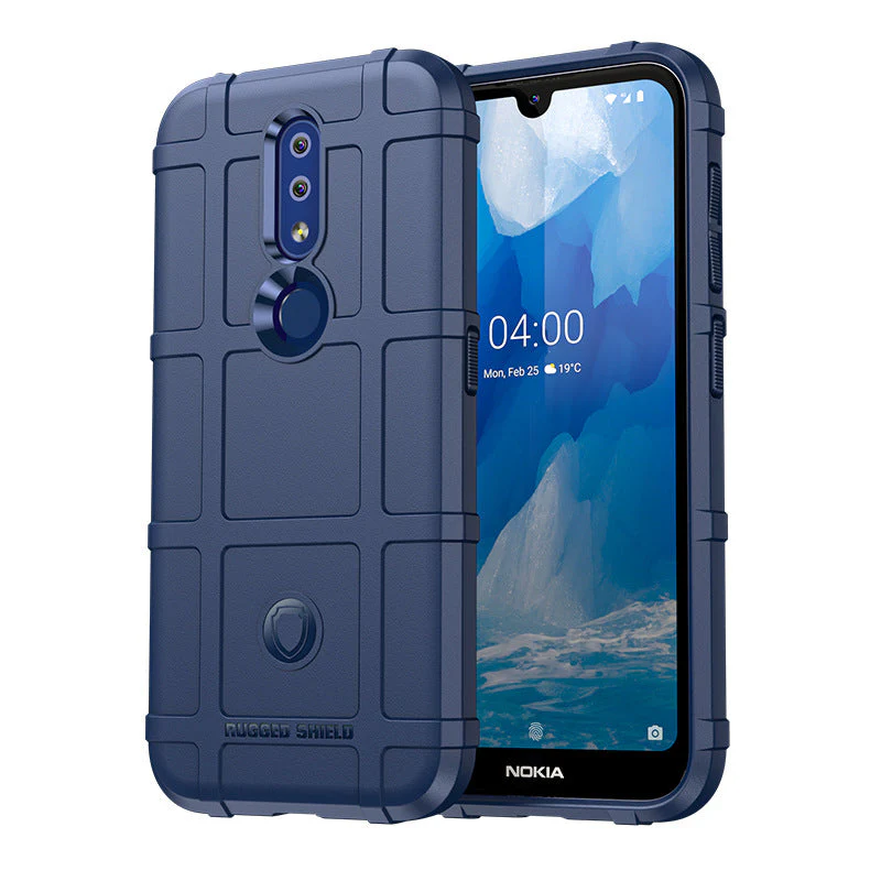 Nokia 4.2 - Shield Shockproof Rugged Heavy Duty Case With 2PC 9H Tempered Glass Screen Protector - Image 3