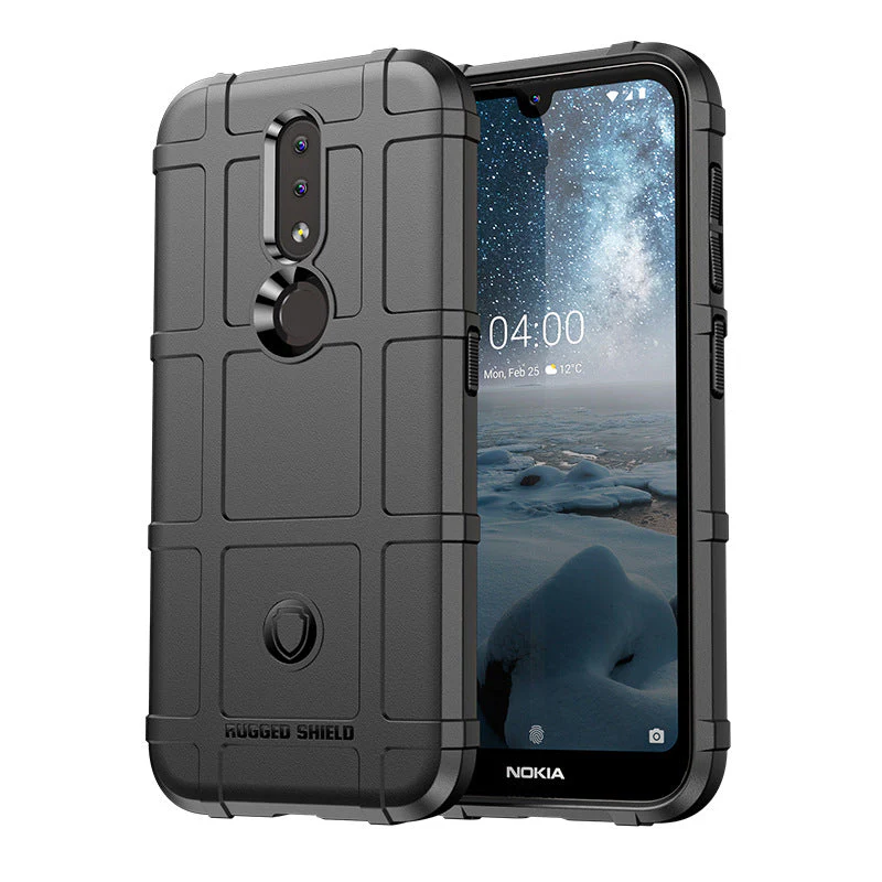 Nokia 4.2 - Shield Shockproof Rugged Heavy Duty Case With 2PC 9H Tempered Glass Screen Protector - Image 9