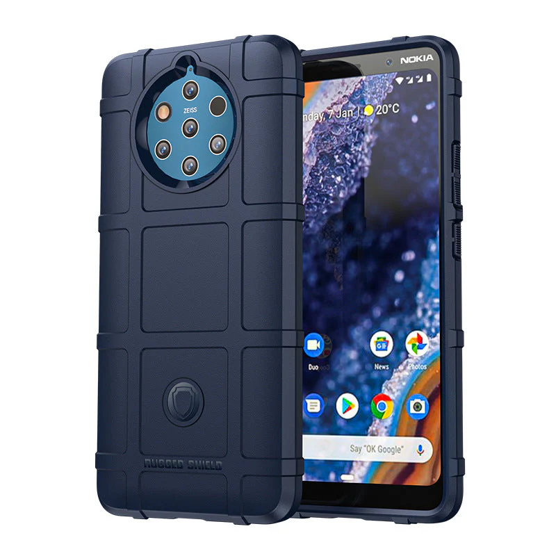 Nokia 9 PureView - Shield Shockproof Rugged Heavy Duty Case With 2PC 9H Tempered Glass Screen Protector - Image 8