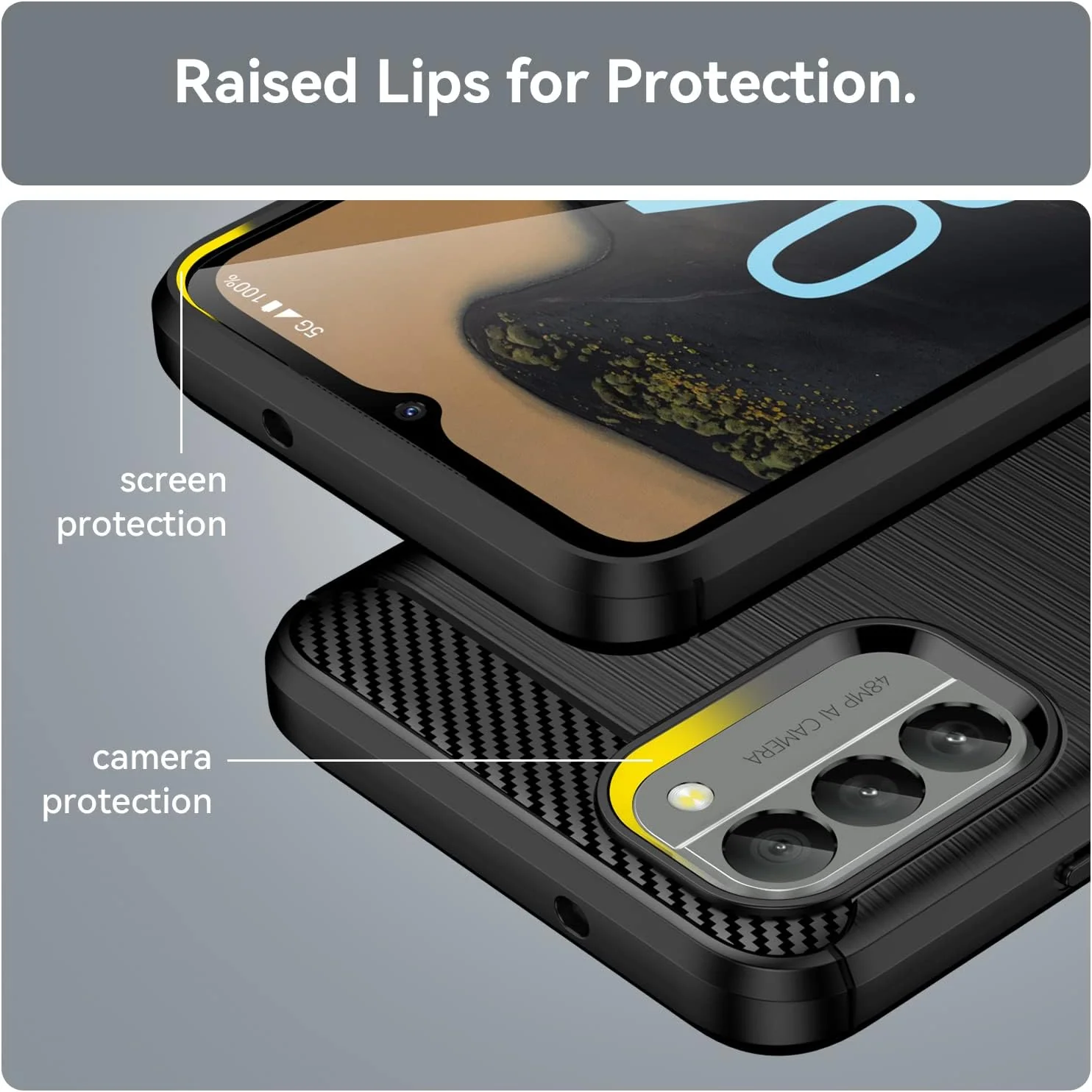 Nokia G400 - Shield Shockproof Rugged Heavy Duty Case - Image 8