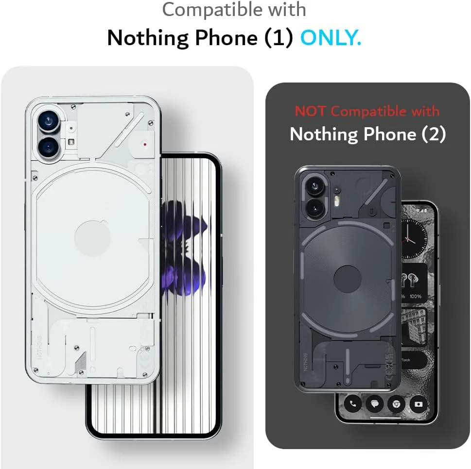 Nothing Phone 1 - AirPillow Cushion Transparent Soft Clear TPU Four Corners Protective Case With 2PC 9H Tempered Glass Screen Protector - Image 7