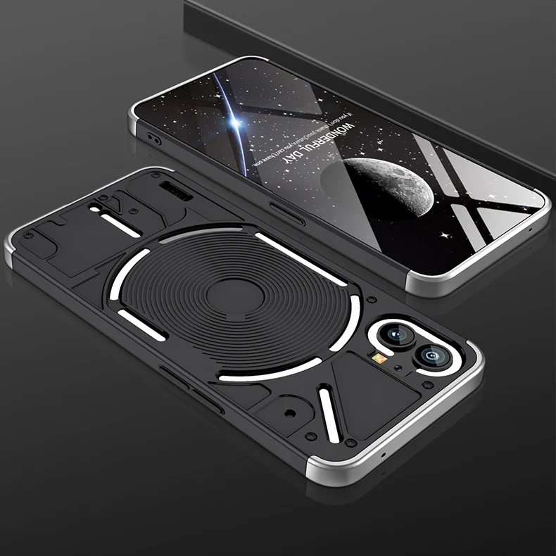 Nothing Phone 1 - Shockproof Matte PC Silky Slim Fit Scratch Case With 2PC Tempered Glass Screen Protector - Image 10