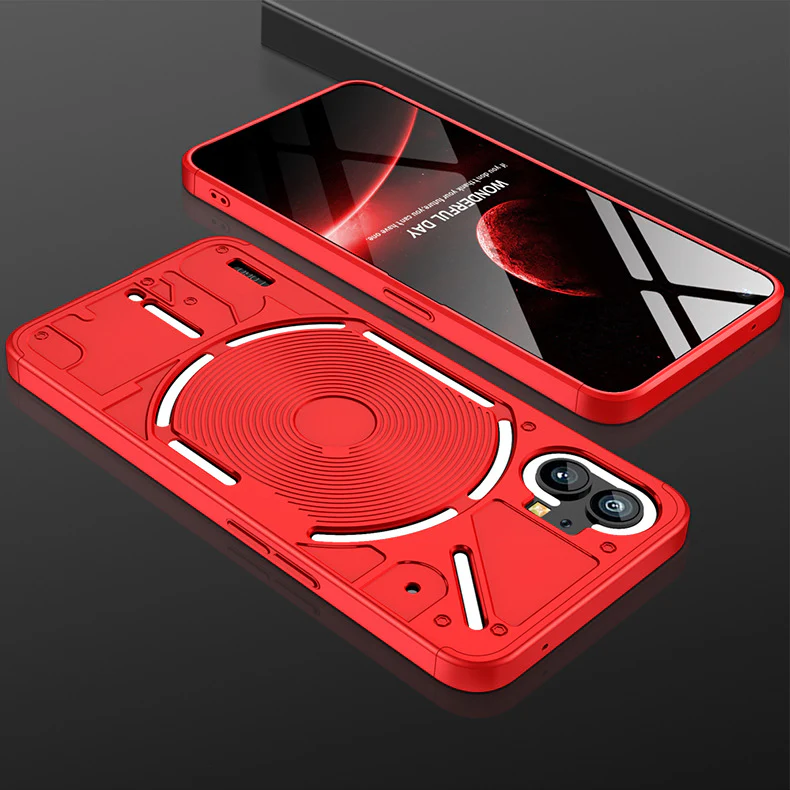 Nothing Phone 1 - Shockproof Matte PC Silky Slim Fit Scratch Case With 2PC Tempered Glass Screen Protector - Image 12