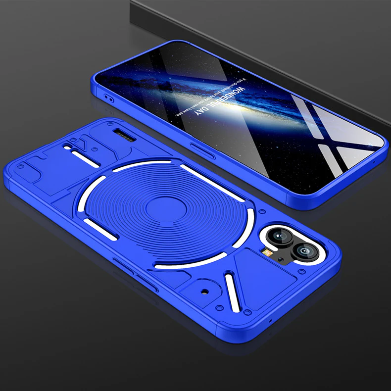 Nothing Phone 1 - Shockproof Matte PC Silky Slim Fit Scratch Case With 2PC Tempered Glass Screen Protector - Image 13