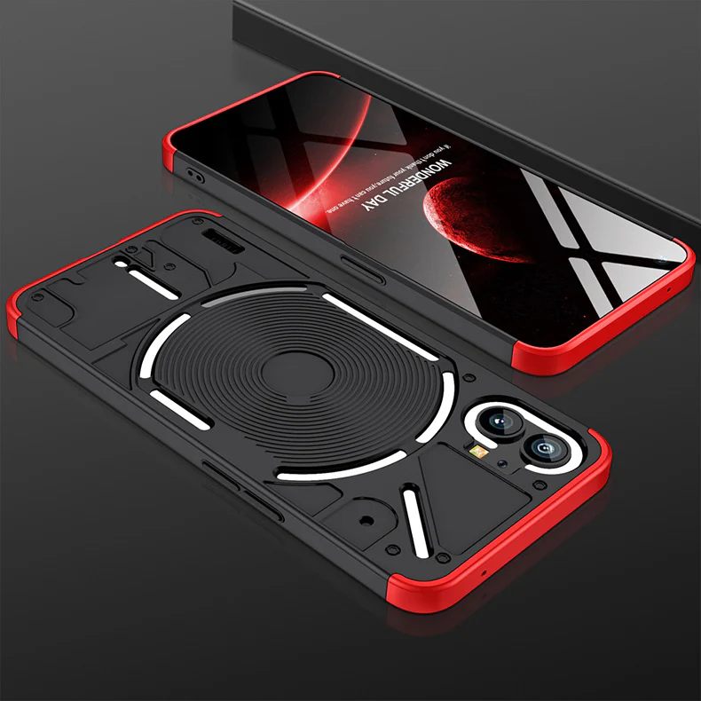 Nothing Phone 1 - Shockproof Matte PC Silky Slim Fit Scratch Case With 2PC Tempered Glass Screen Protector - Image 15