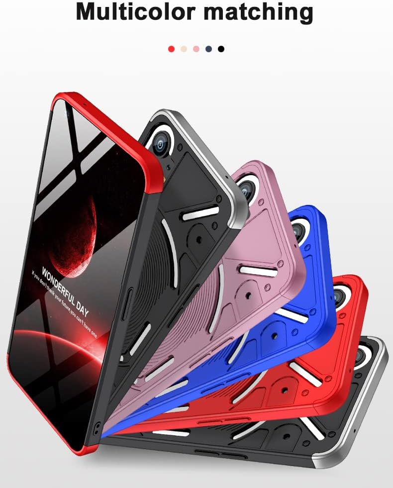 Nothing Phone 1 - Shockproof Matte PC Silky Slim Fit Scratch Case With 2PC Tempered Glass Screen Protector - Image 5