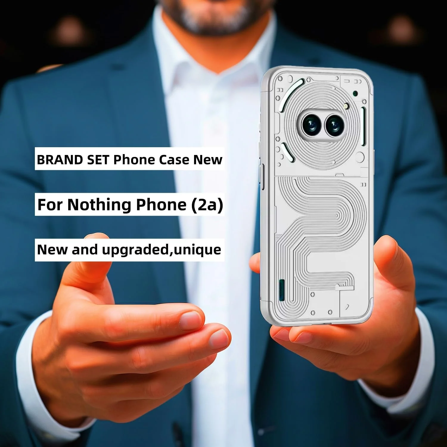 Nothing Phone (2a)/(2a) Plus - Shockproof Matte PC Silky Ultra Slim Fit Scratch With 2PC Tempered Glass Screen Protector - Image 7