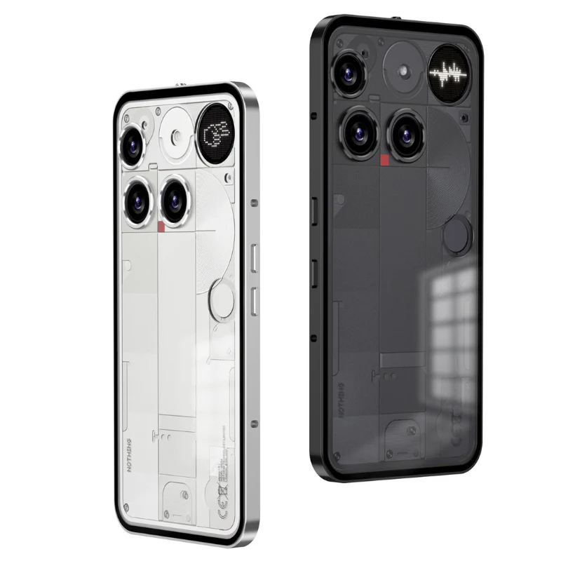 Nothing Phone (3)/(3a)/Pro Metal Frame Snap-On Acrylic Shockproof Phone Case