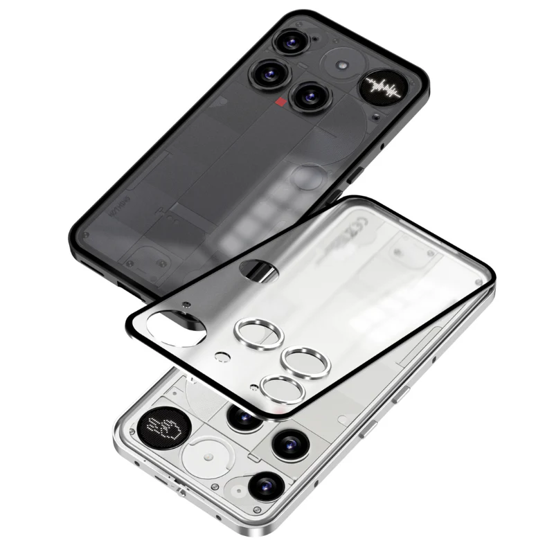 Nothing Phone (3)/(3a)/Pro Metal Frame Snap-On Acrylic Shockproof Phone Case - Image 10