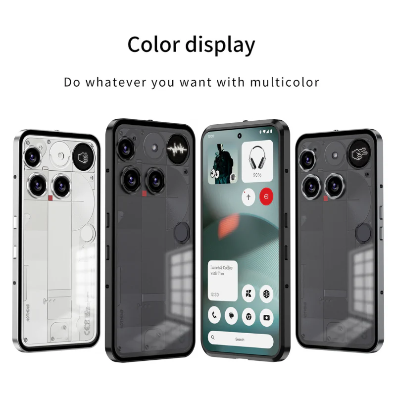Nothing Phone (3)/(3a)/Pro Metal Frame Snap-On Acrylic Shockproof Phone Case - Image 11