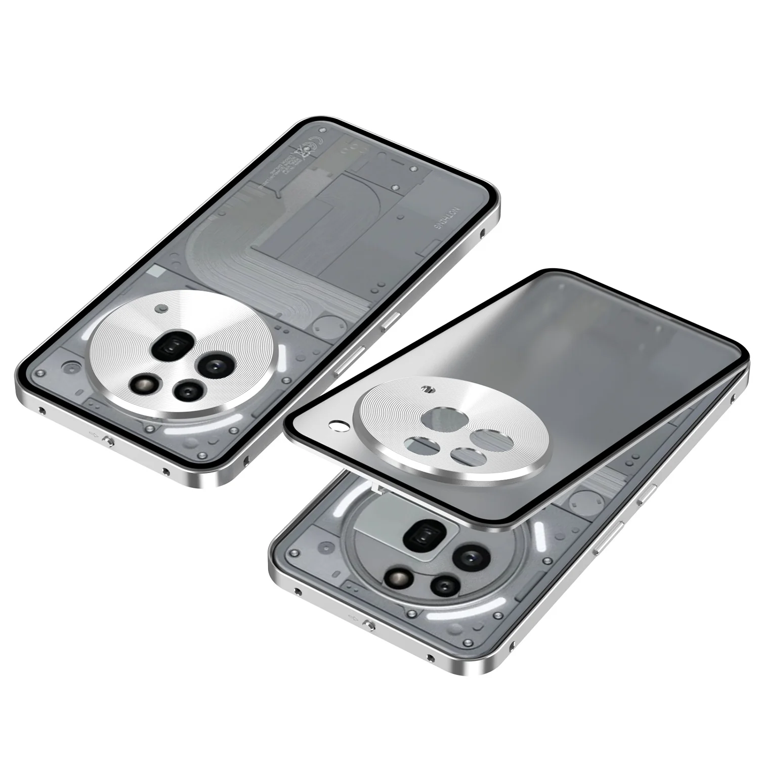 Nothing Phone (3)/(3a)/Pro Metal Frame Snap-On Acrylic Shockproof Phone Case - Image 13