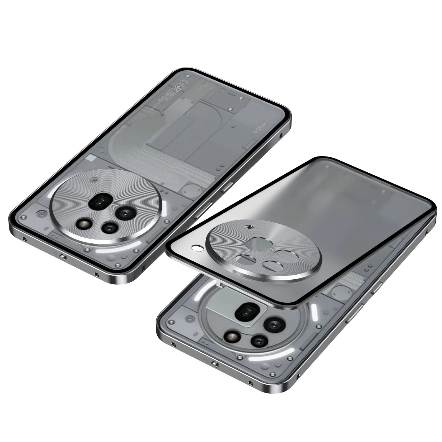 Nothing Phone (3)/(3a)/Pro Metal Frame Snap-On Acrylic Shockproof Phone Case - Image 14