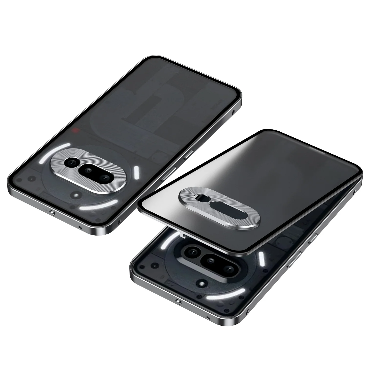 Nothing Phone (3)/(3a)/Pro Metal Frame Snap-On Acrylic Shockproof Phone Case - Image 15