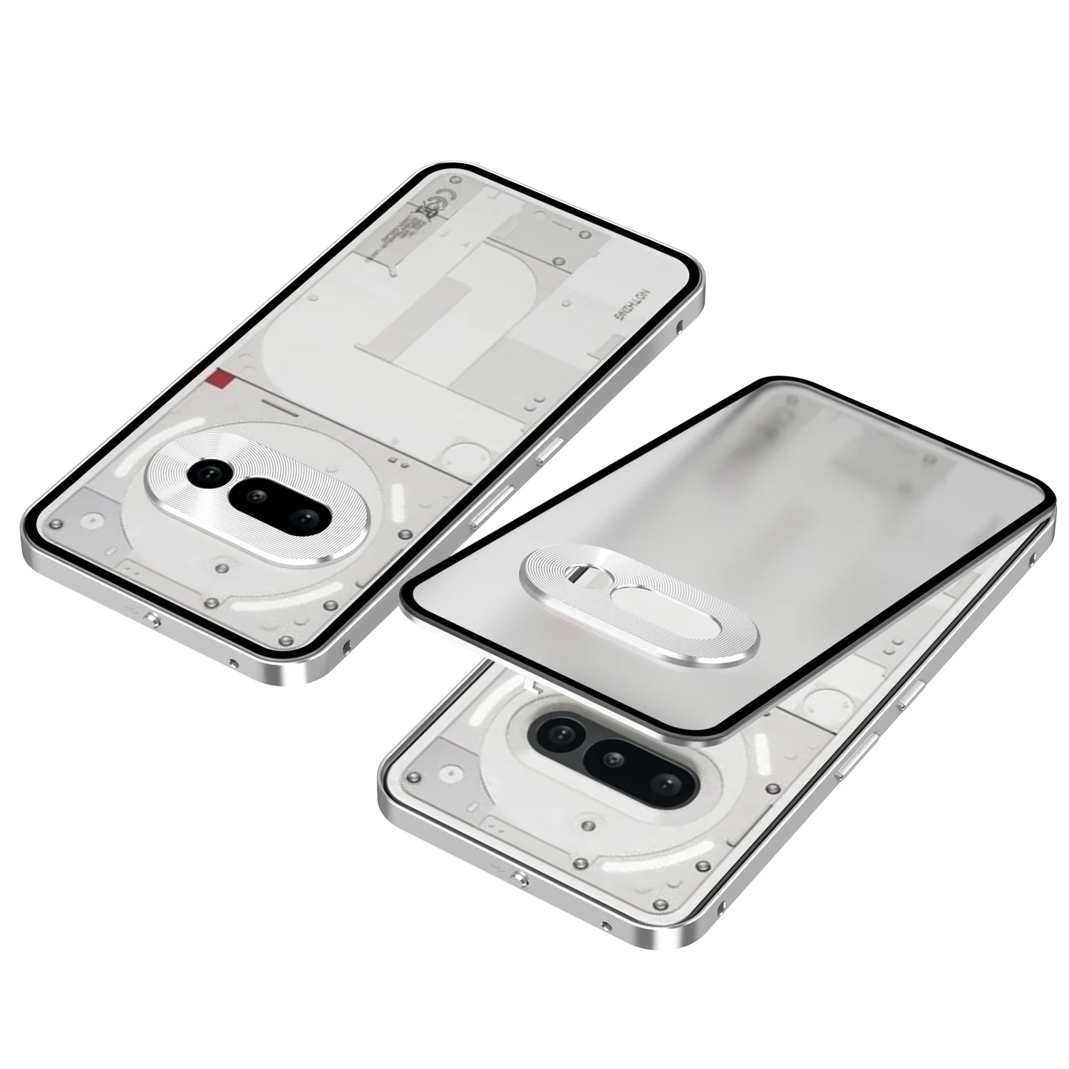 Nothing Phone (3)/(3a)/Pro Metal Frame Snap-On Acrylic Shockproof Phone Case - Image 16