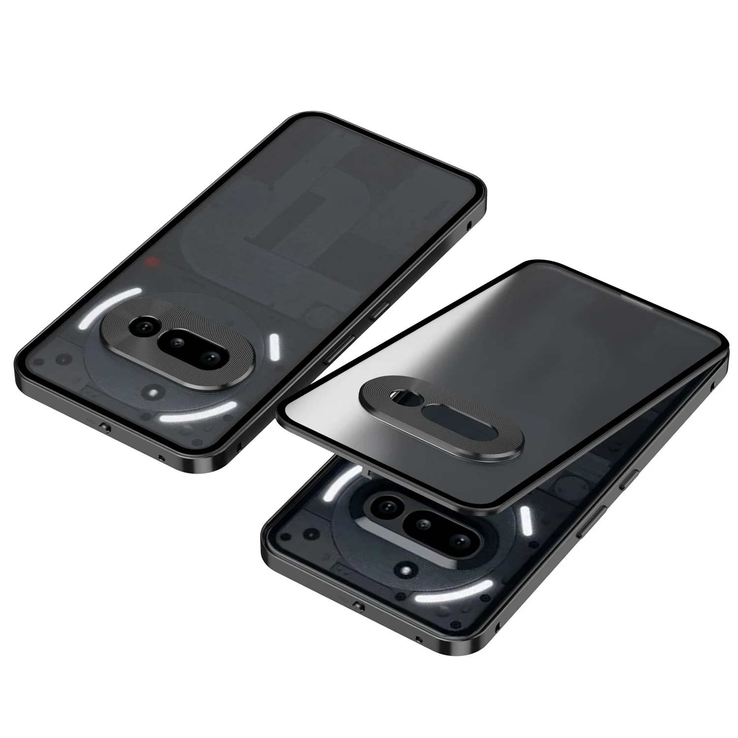 Nothing Phone (3)/(3a)/Pro Metal Frame Snap-On Acrylic Shockproof Phone Case - Image 17
