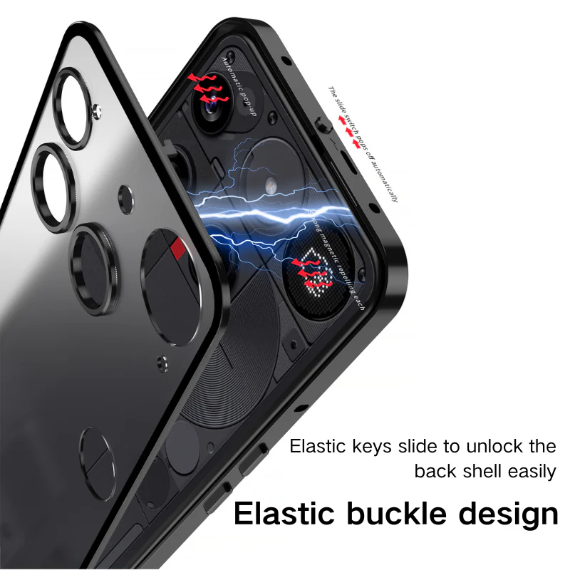 Nothing Phone (3)/(3a)/Pro Metal Frame Snap-On Acrylic Shockproof Phone Case - Image 2