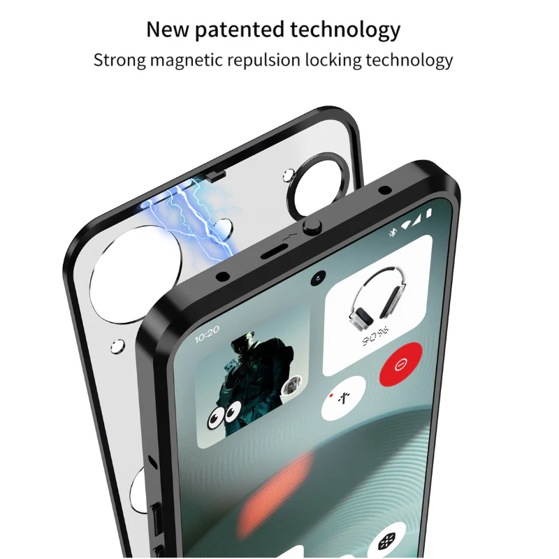 Nothing Phone (3)/(3a)/Pro Metal Frame Snap-On Acrylic Shockproof Phone Case - Image 4