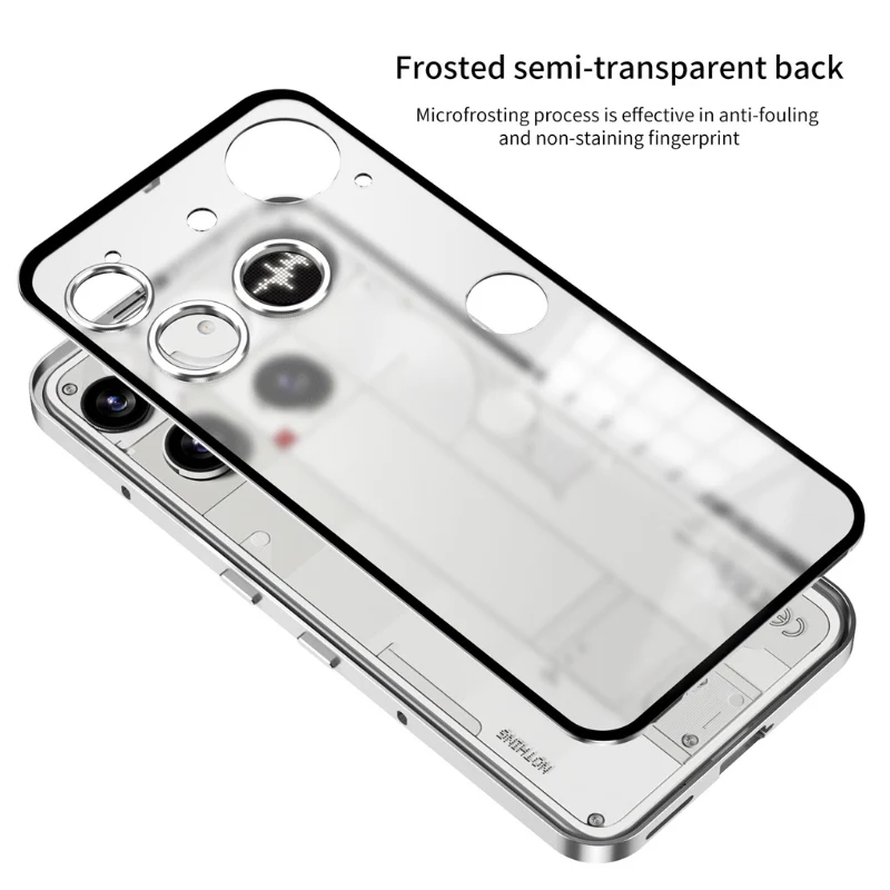 Nothing Phone (3)/(3a)/Pro Metal Frame Snap-On Acrylic Shockproof Phone Case - Image 5