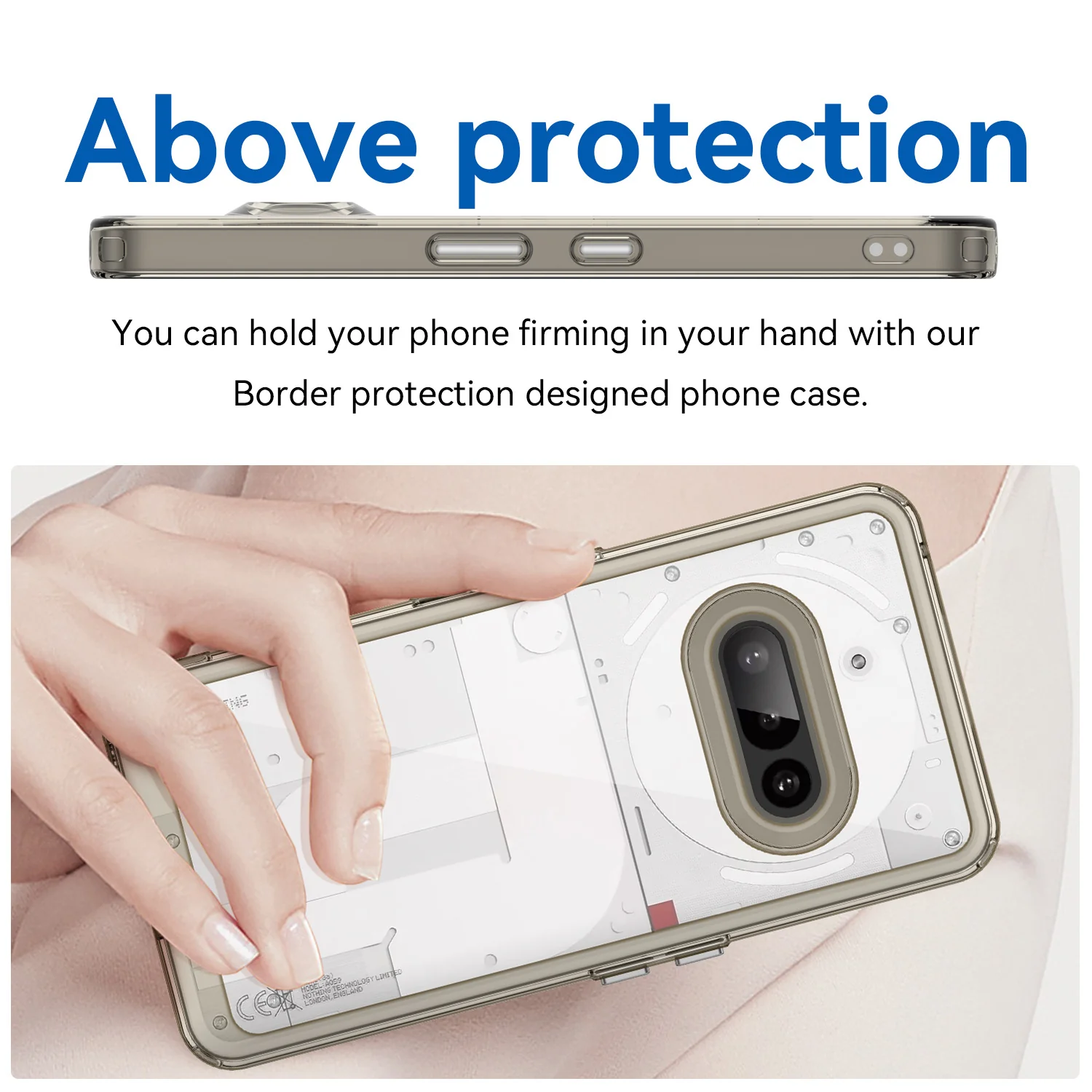 Nothing Phone (3a)/Pro Acrylic Transparent Full-Cover Shockproof Phone Case - Image 12