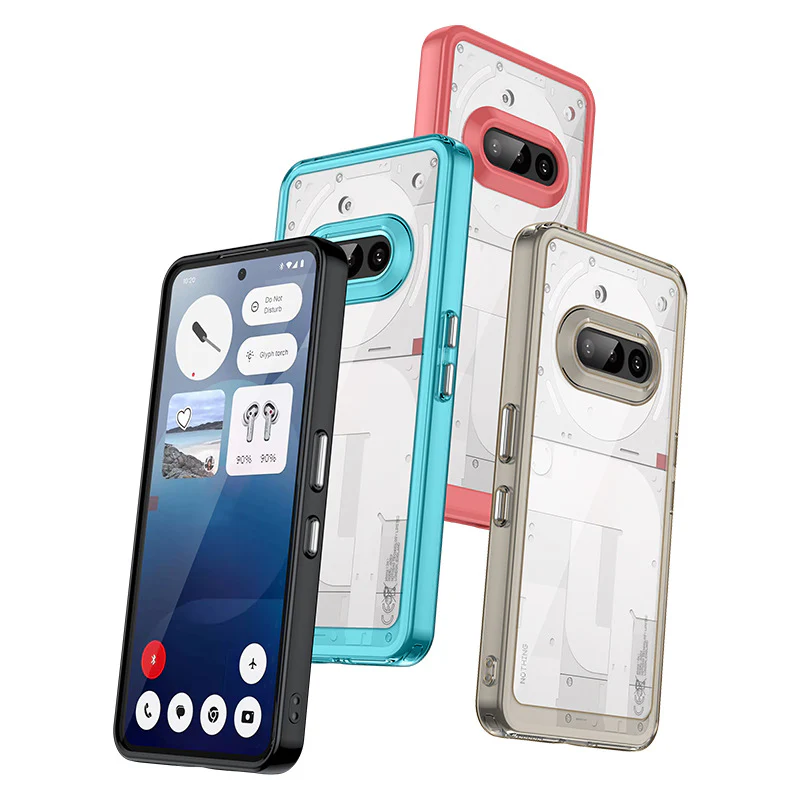 Nothing Phone (3a)/Pro Acrylic Transparent Full-Cover Shockproof Phone Case - Image 3