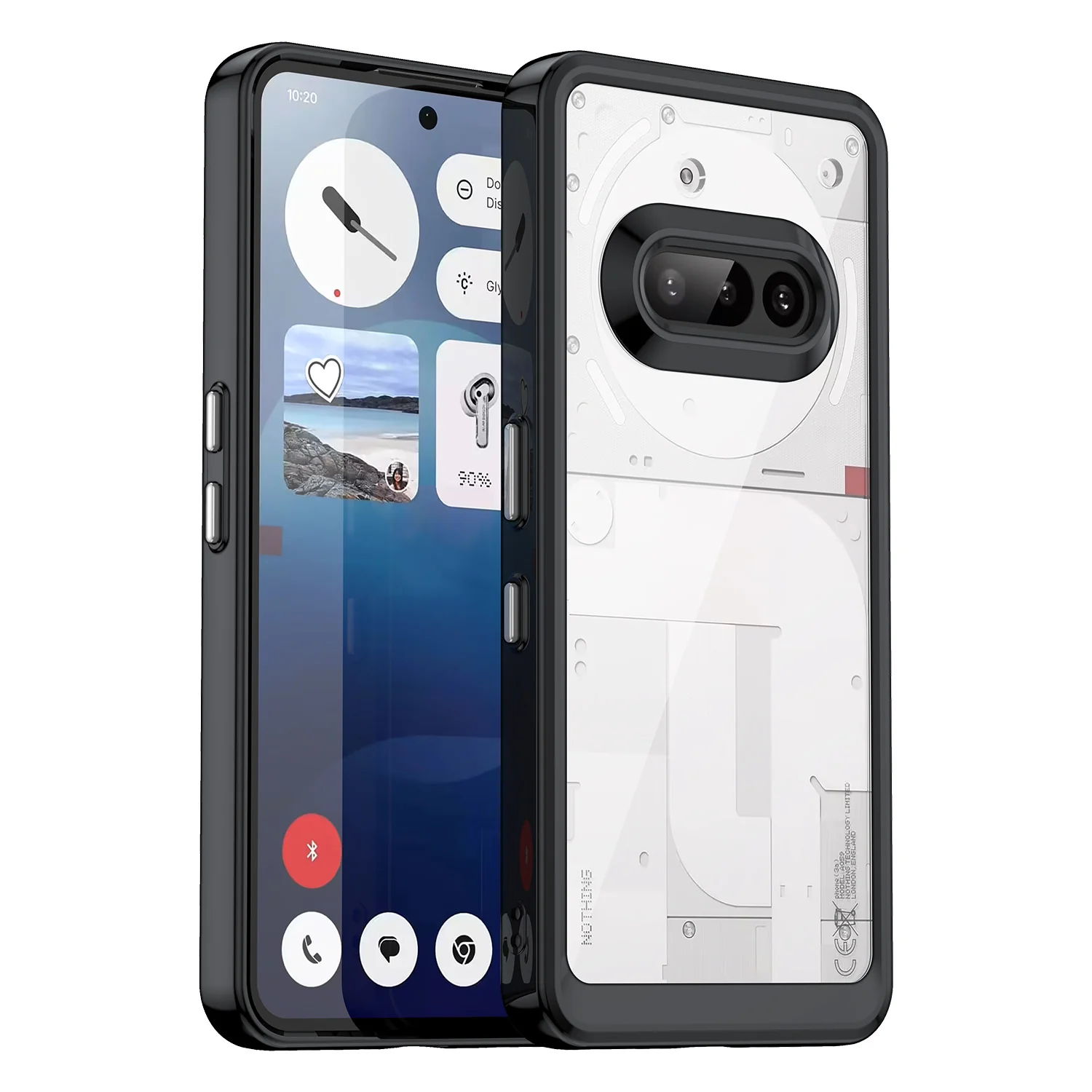 Nothing Phone (3a)/Pro Acrylic Transparent Full-Cover Shockproof Phone Case - Image 8