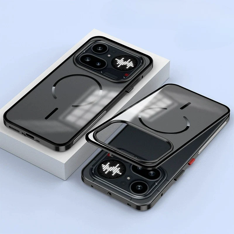Nothing Phone (4a)/Pro Metal Frame Snap-On Acrylic Shockproof Phone Case
