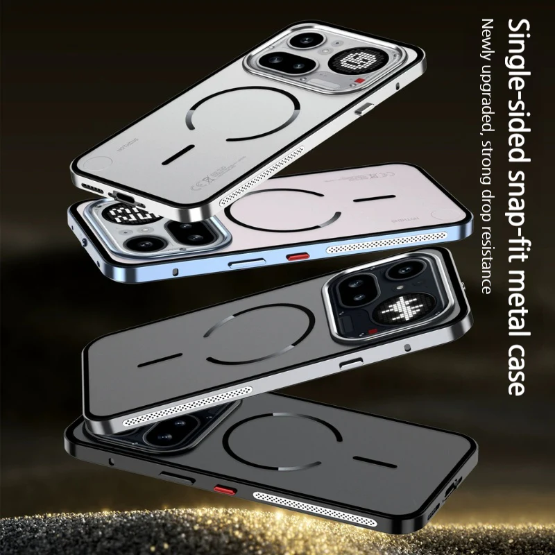 Nothing Phone (4a)/Pro Metal Frame Snap-On Acrylic Shockproof Phone Case - Image 11