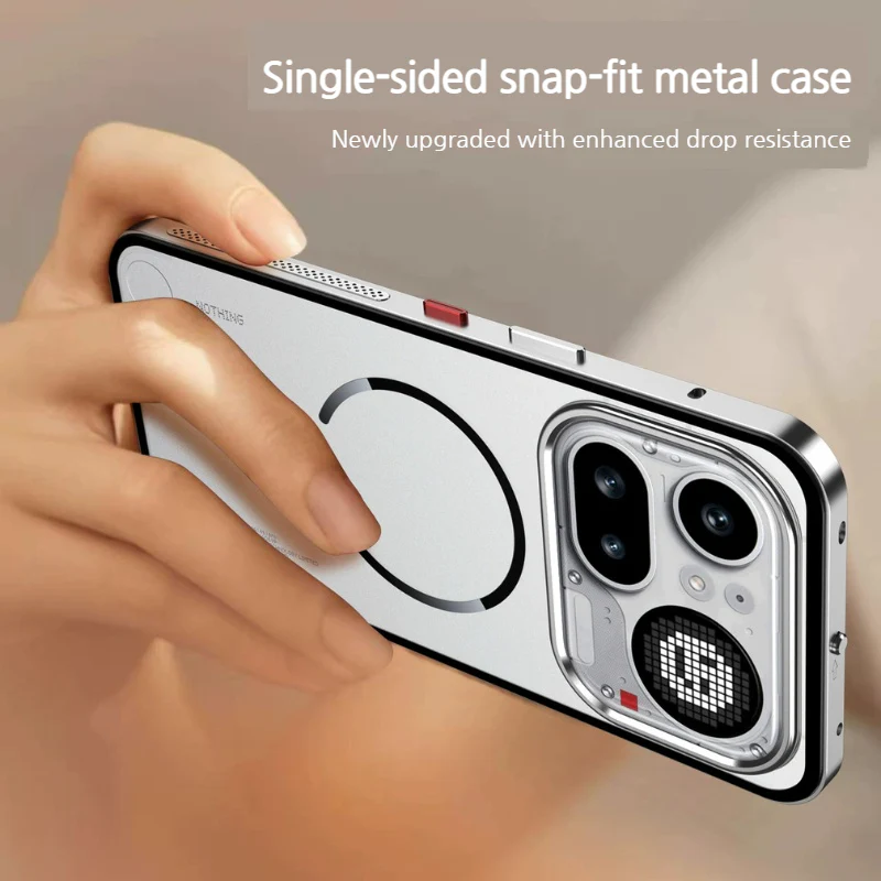 Nothing Phone (4a)/Pro Metal Frame Snap-On Acrylic Shockproof Phone Case - Image 12