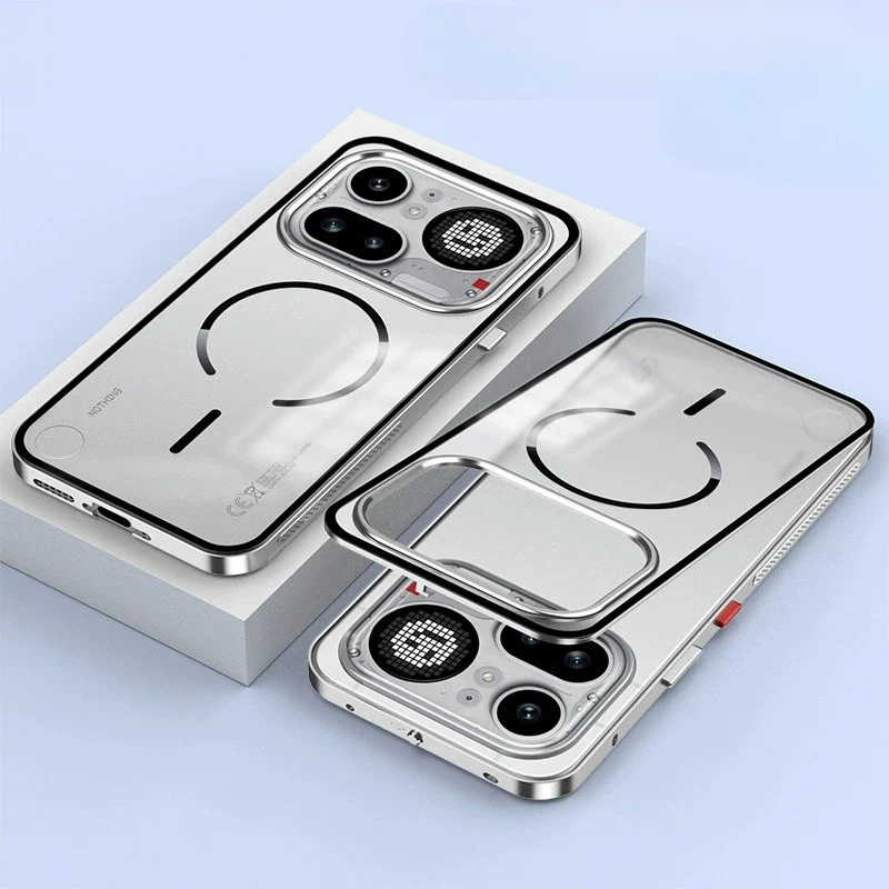 Nothing Phone (4a)/Pro Metal Frame Snap-On Acrylic Shockproof Phone Case - Image 2