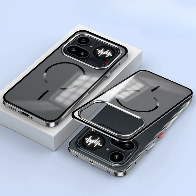 Nothing Phone (4a)/Pro Metal Frame Snap-On Acrylic Shockproof Phone Case - Image 3