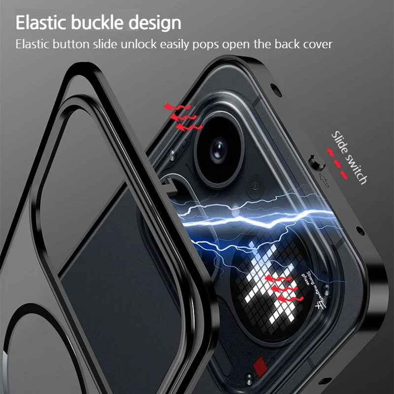 Nothing Phone (4a)/Pro Metal Frame Snap-On Acrylic Shockproof Phone Case - Image 7