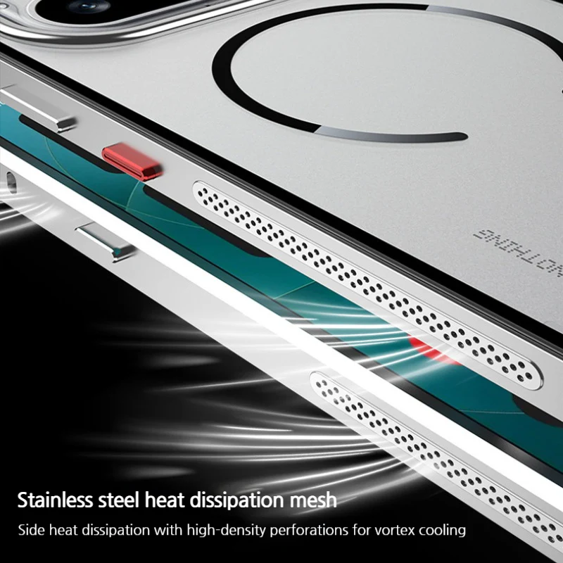 Nothing Phone (4a)/Pro Metal Frame Snap-On Acrylic Shockproof Phone Case - Image 8