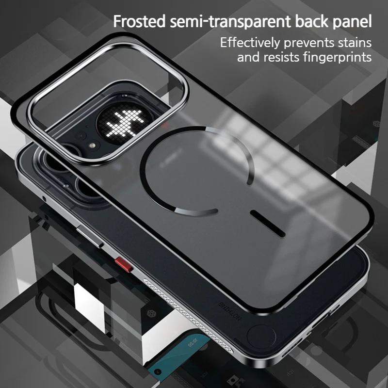 Nothing Phone (4a)/Pro Metal Frame Snap-On Acrylic Shockproof Phone Case - Image 9