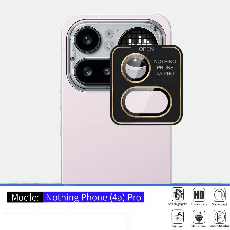 Nothing Phone (4a) Pro - Separate Tempered Glass Back Rear Camera Lens Protector - Image 2