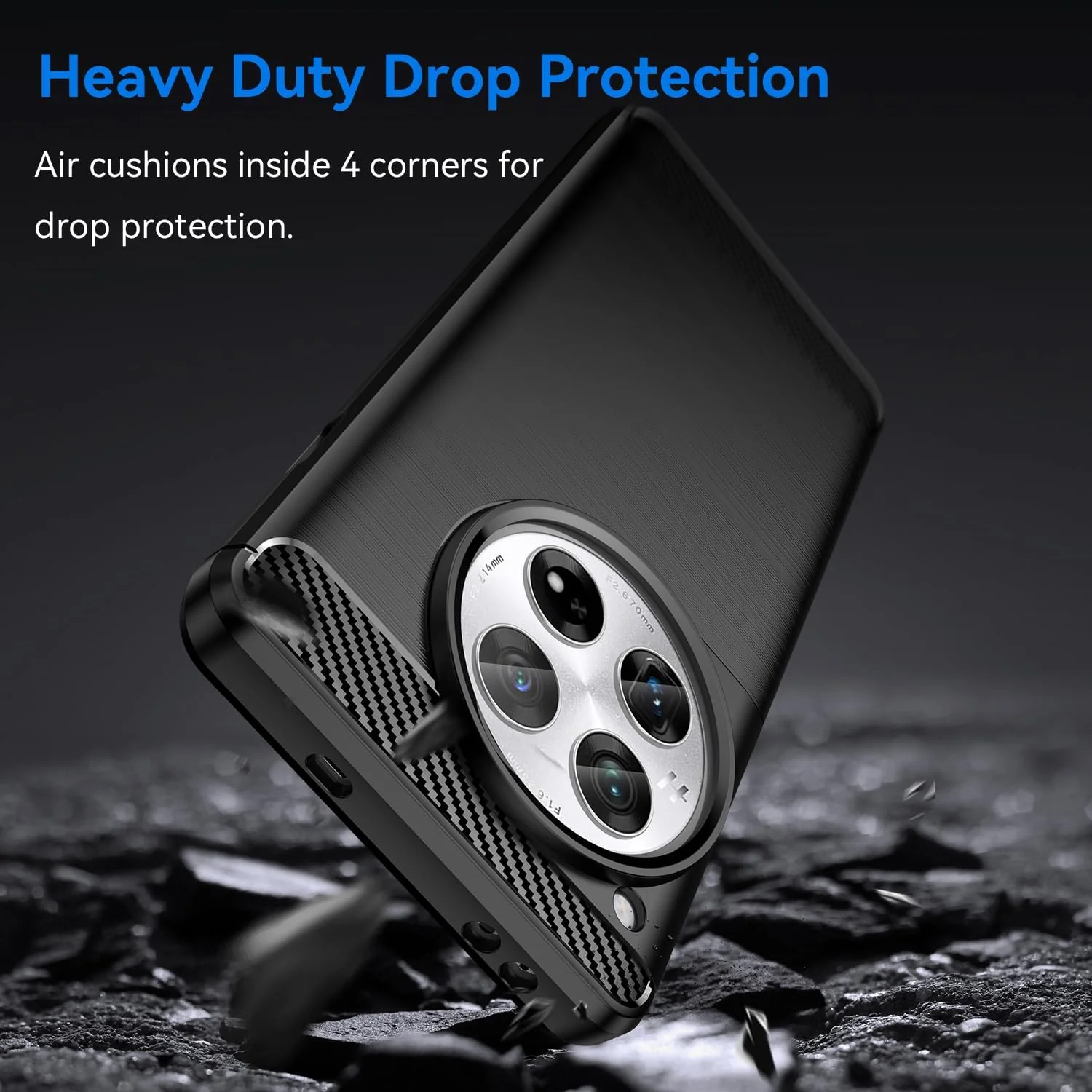 OnePlus 1+12/12R - Shield Shockproof Rugged Heavy Duty Case With 2PC 9H Glass Screen Protector - Image 4