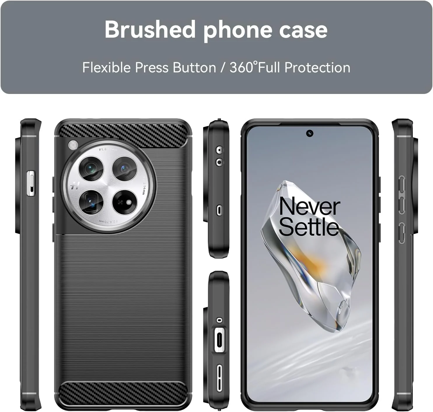 OnePlus 1+12/12R - Shield Shockproof Rugged Heavy Duty Case With 2PC 9H Glass Screen Protector - Image 8