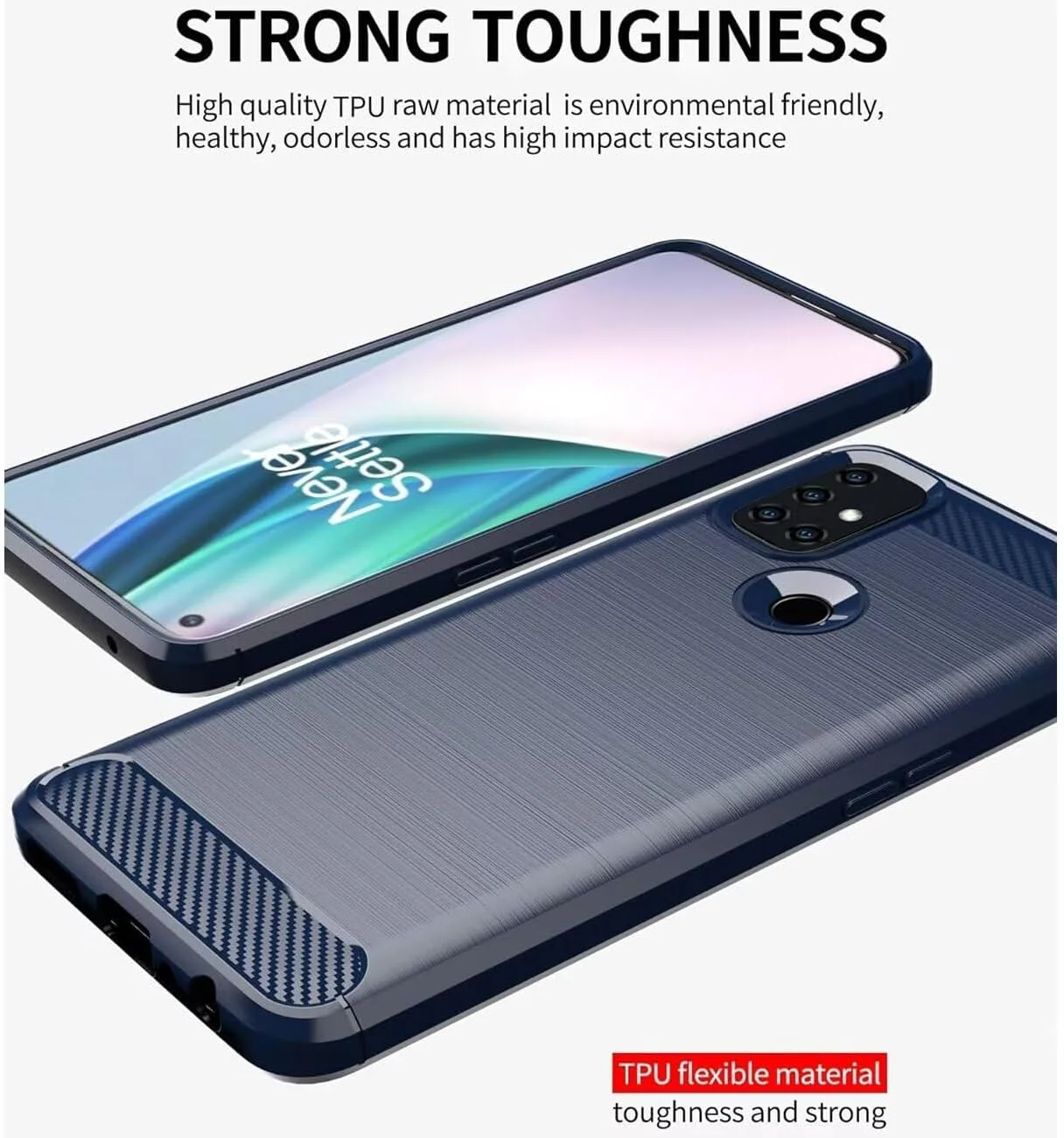 OnePlus 1+Nord N10 5G - Shield Shockproof Rugged Heavy Duty Case With 2PC 9H Glass Screen Protector - Image 5