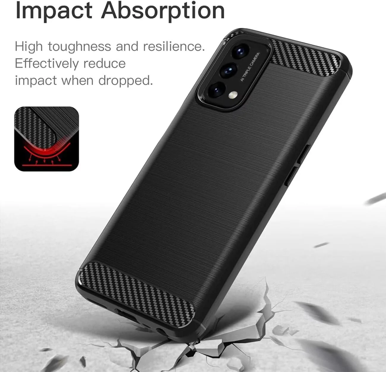 OnePlus 1+Nord N200 5G - Shield Shockproof Rugged Heavy Duty Case With 2PC 9H Glass Screen Protector - Image 4