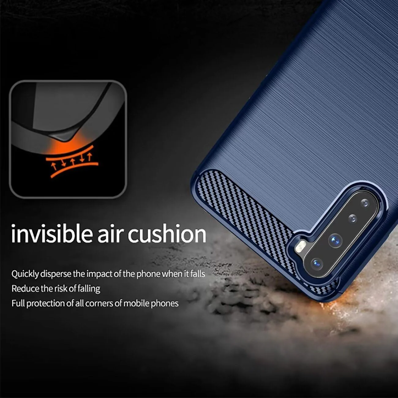 OnePlus 1+Nord - Shield Shockproof Rugged Heavy Duty Case With 2PC 9H Glass Screen Protector - Image 3