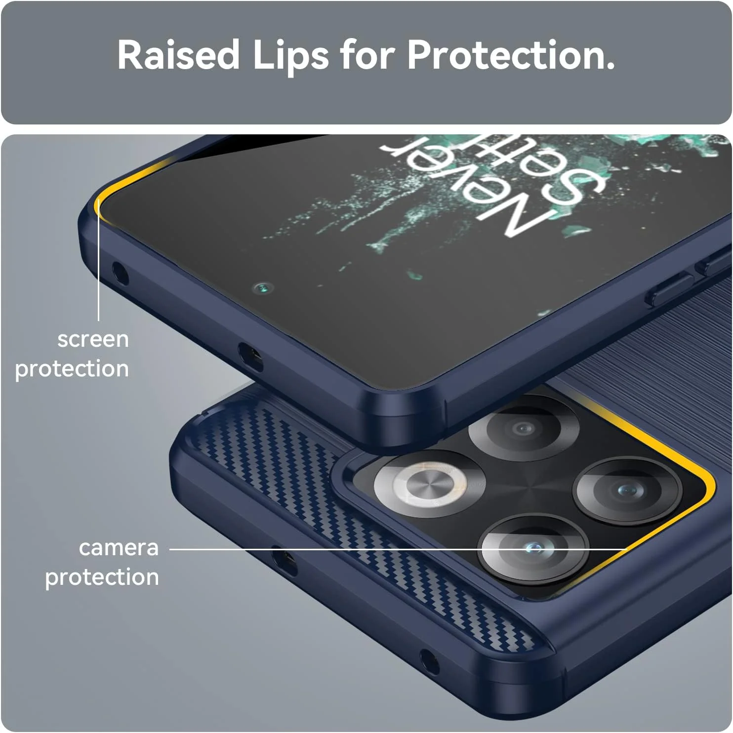 OnePlus 10T - Shield Shockproof Rugged Heavy Duty Case With 2PC 9H Glass Screen Protector - Image 2
