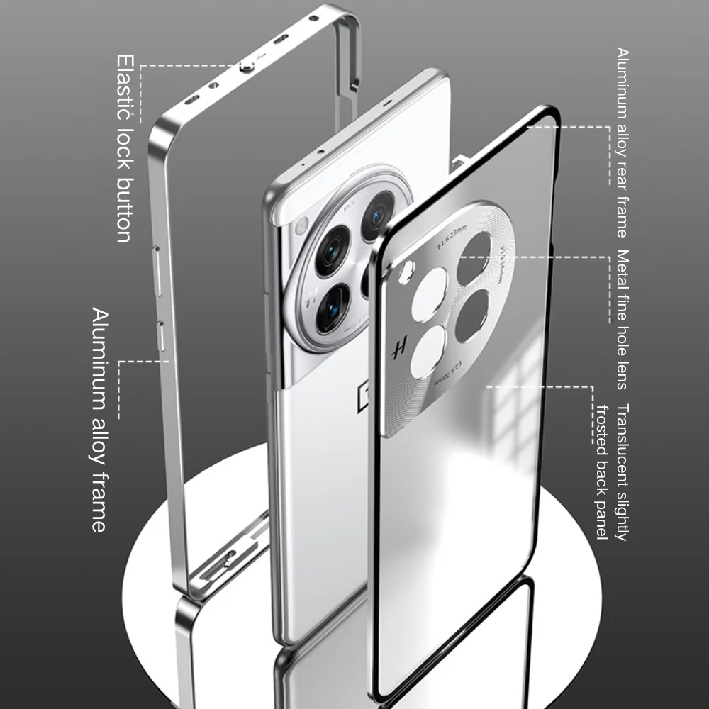 OnePlus 13 - Metal Frame Shockproof Frosted Phone Case - Image 7